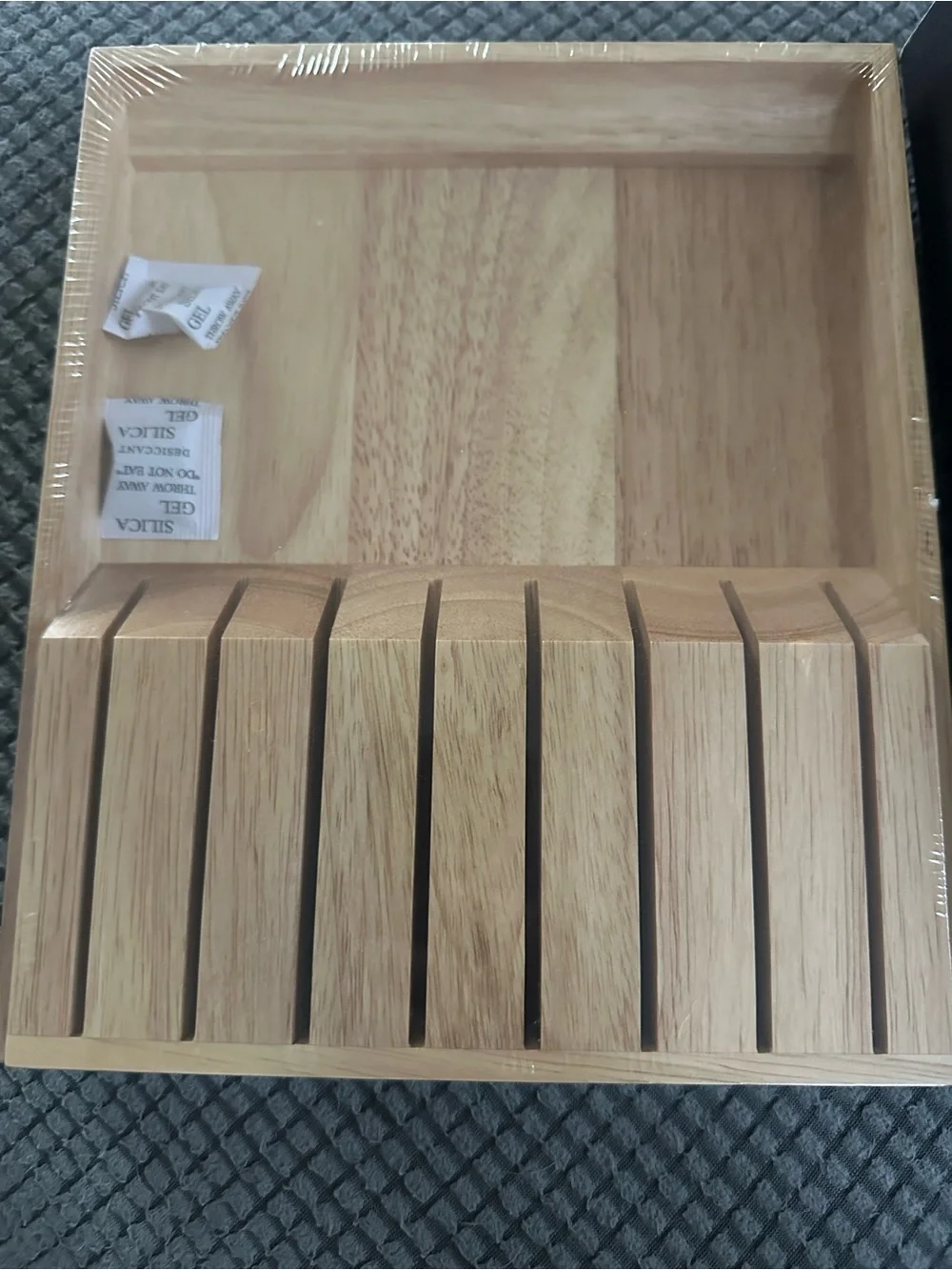Wusthof Wooden Knife Storage Tray in Natural Wood
